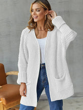 Cardigan Knit Sweater Spring Autumn Winter Sweater Heart Pocket Loose Maxi Coat